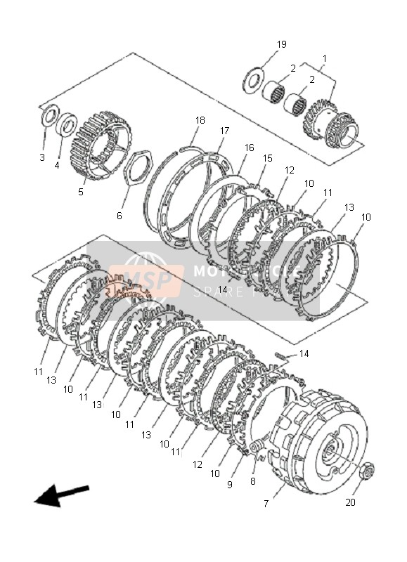 Yamaha XP500A T-MAX 2010 Clutch for a 2010 Yamaha XP500A T-MAX